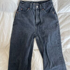 Denim Forum Black Straight Jeans